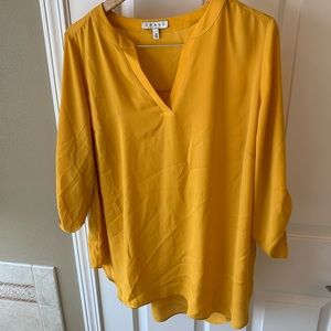 Chaus Golden Yellow Blouse 1X - Womens